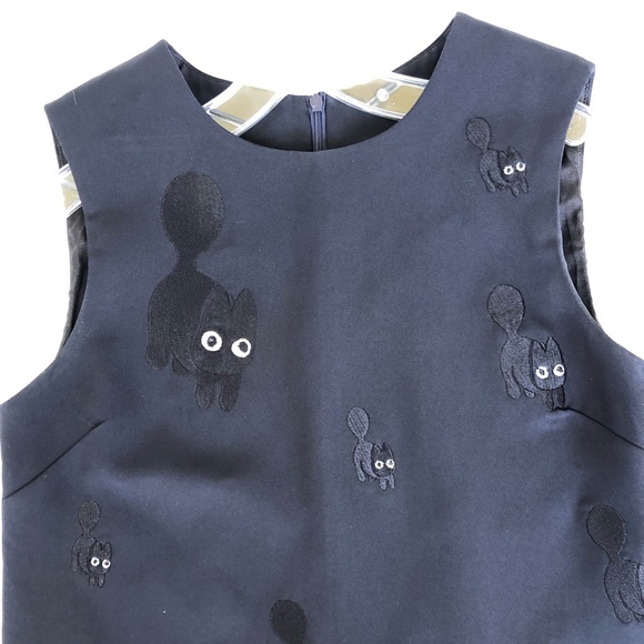 Black dress with cats - Picture 2 of 6